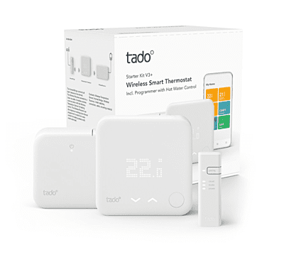 Tado Wireless Smart Thermostat Starter Kit V3+ with Hot Water Control Smart Control